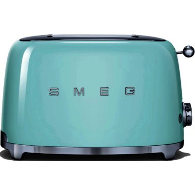 Smeg TSF01PGUK 50s Style 2 Slice Toaster in Pastel Green